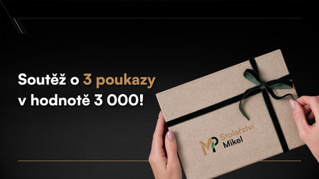 Soutěž o 3 poukazy na jídelní stůl z masivu – 3 000 Kč pro každého výherce